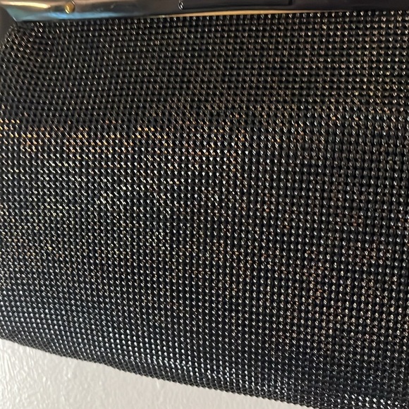 VTG 1940’s Mesh Whiting & Davis Black Handbag - Picture 3 of 8